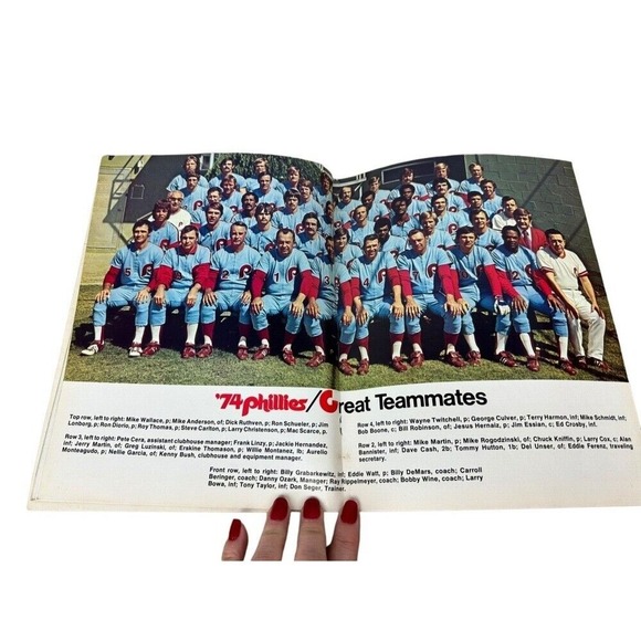 The Philadelphia Phillies 1974 Official‎ Baseball Yearbook - Picture 3 of 3